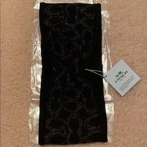 Women’s Coach Black Headband